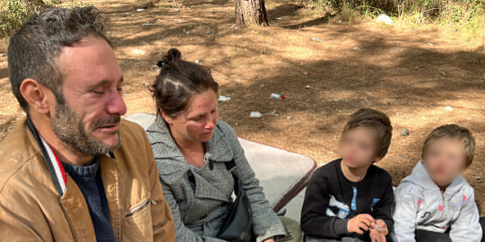 İzmir’de 2 çocuklu aile evsiz kaldı: Ormanda yaşam mücadelesi veriyor
