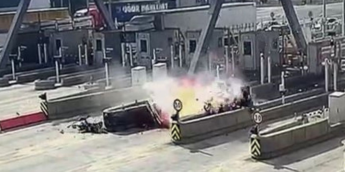 Kuzey Marmara Otoyolu’nda feci kaza: Araç takla atarak alev aldı