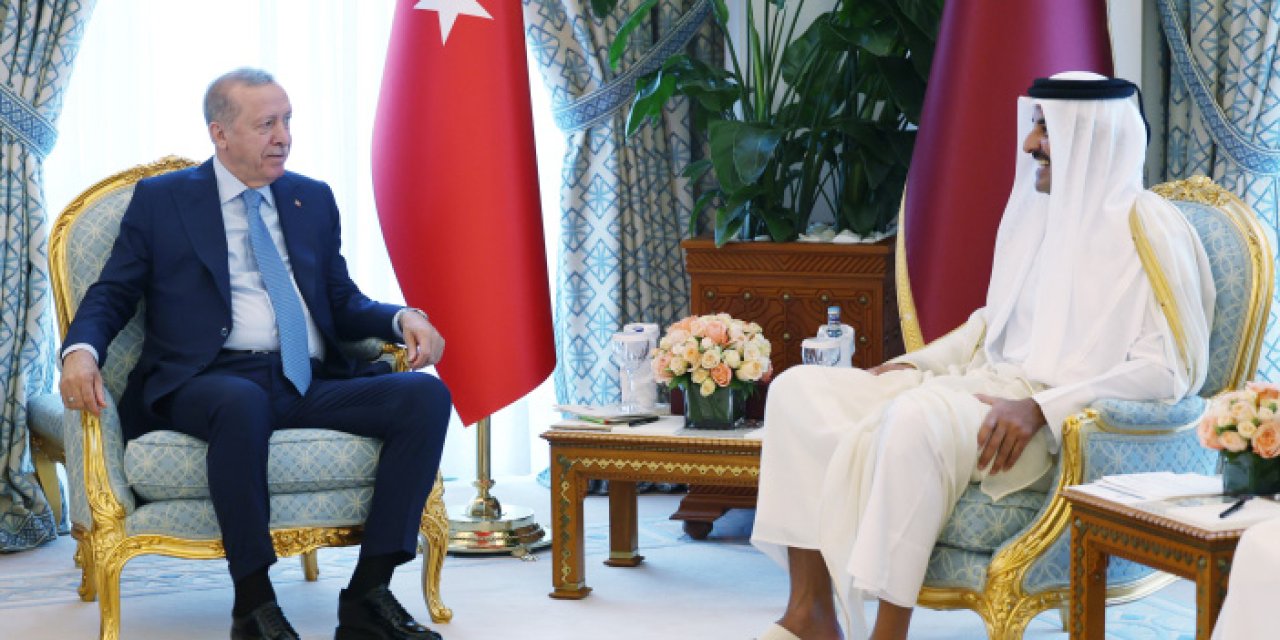 Erdoğan, Katar Emiri Al Sani ile görüştü
