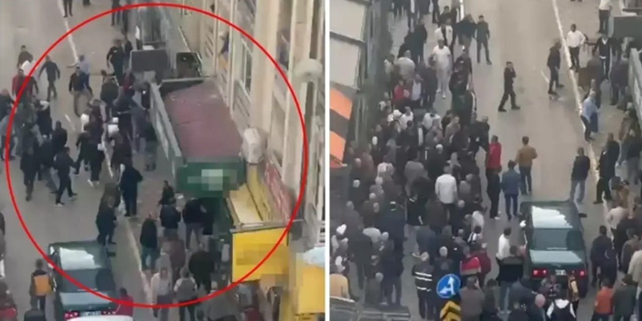 Restoran Önünde Dehşet: 'Meydan Savaşı' Çıktı, Sandalyeler Havada Uçuştu!