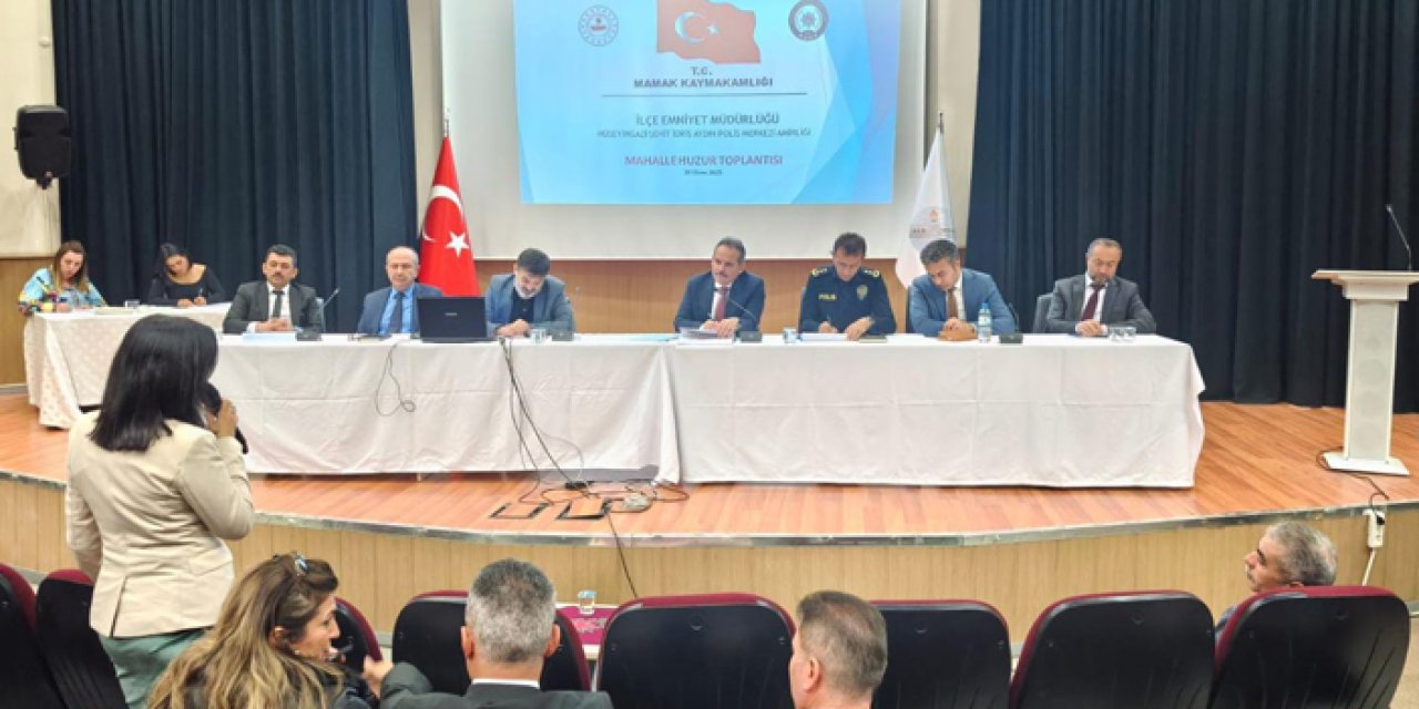 Mamak'ta mahalle huzur toplantısı gerçekleştirildi