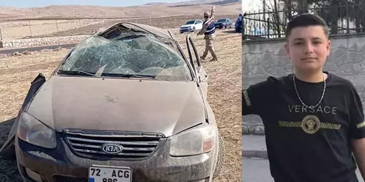 Kontrolden çıkan otomobil şarampole devrildi: 16 yaşındaki Abdullah hayatını kaybetti