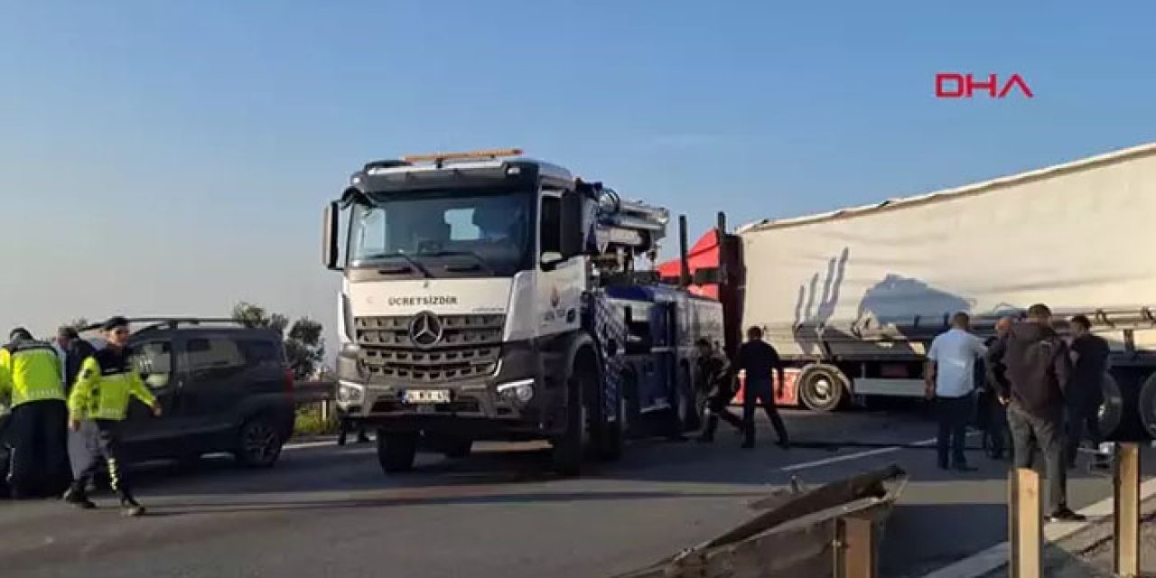 TEM otoyolunda felaket: Ankara yönü tamamen kapandı