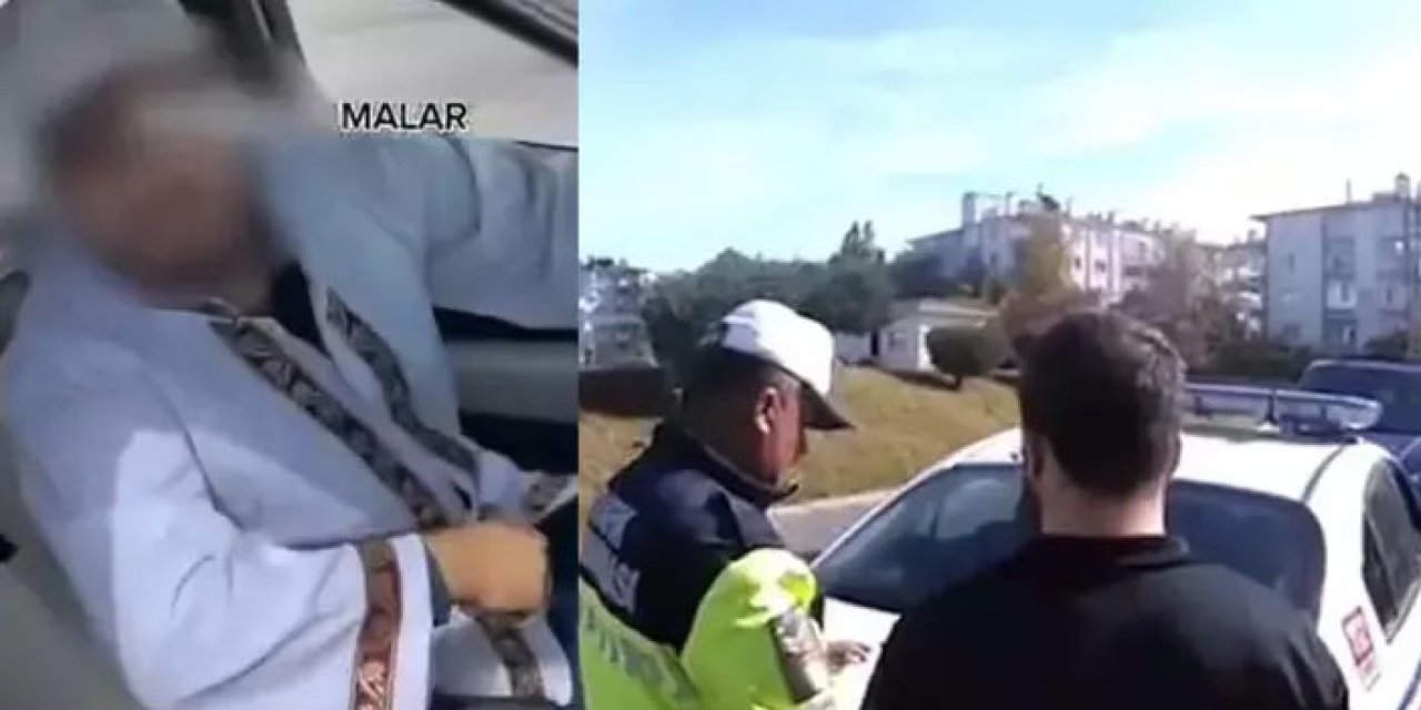 Takke ve cübbeyle drift yapan sürücüye 65 bin TL ceza