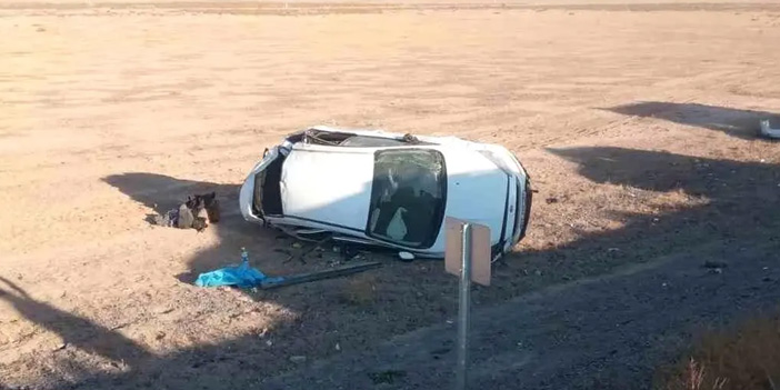 Konya’da Takla Atan Otomobilde 6 Kişi Yaralandı
