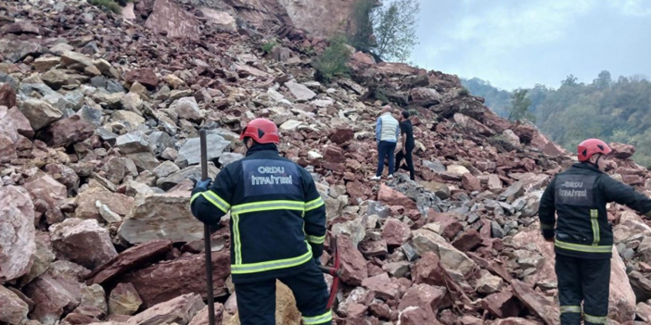 Ordu’da taş ocağında göçük: 2 işçi enkaz altında