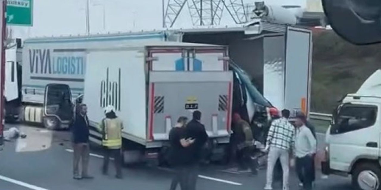 İstanbul’da Kuzey Marmara Otoyolu’nda feci kaza: 1 ölü, 1 yaralı