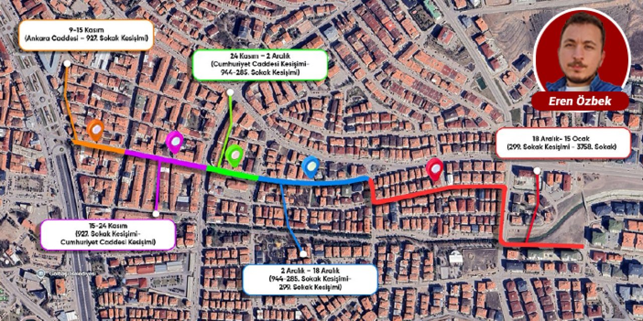 Gölbaşı’nda kolektör hattı yenileniyor: ‘O’ yollar kapanacak!