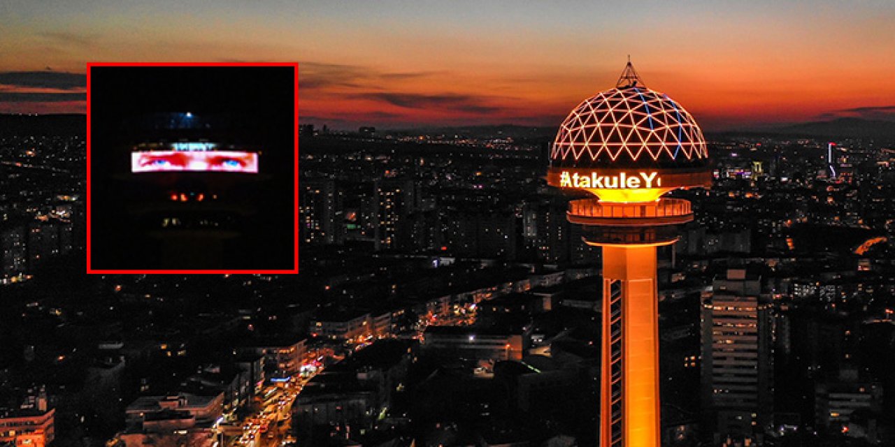 Atakule Atatürk’ün gözleriyle aydınlandı