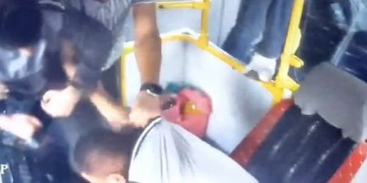 Otobüste korkunç saldırı: Şoför tekme tokat dövüldü
