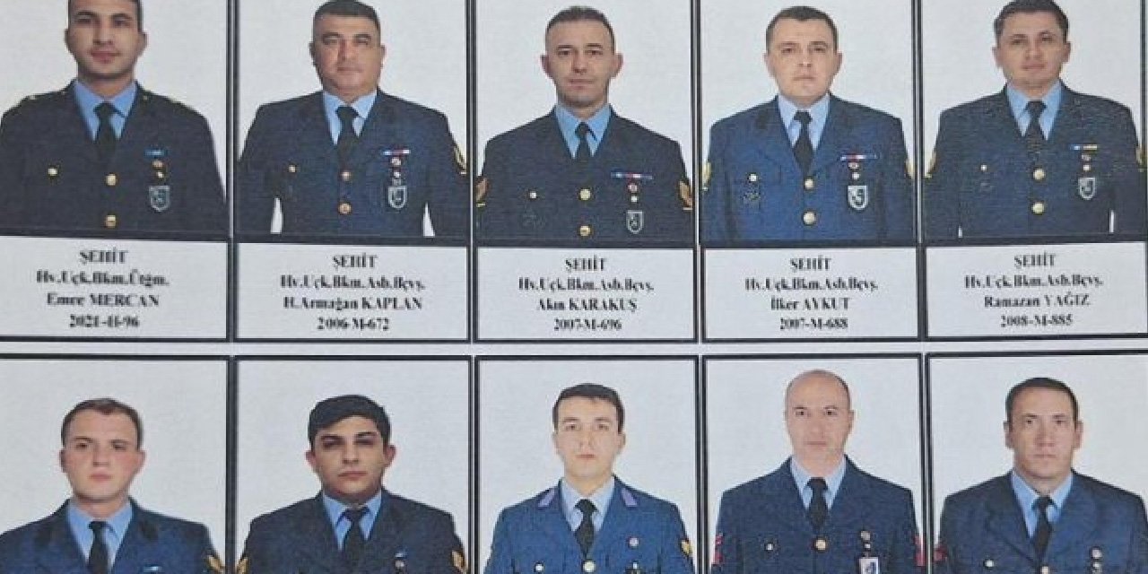 Uçak kazası şehitlerimizin memleketleri yaşları açıklandı