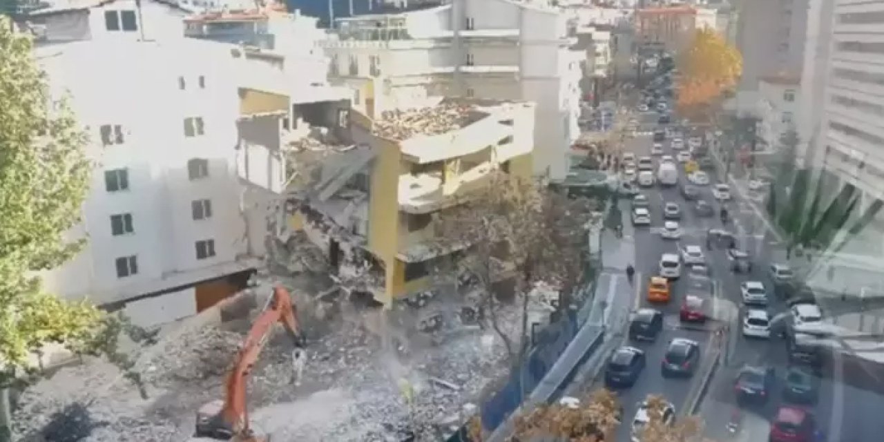 Çankaya’da kontrollü yıkım faciası