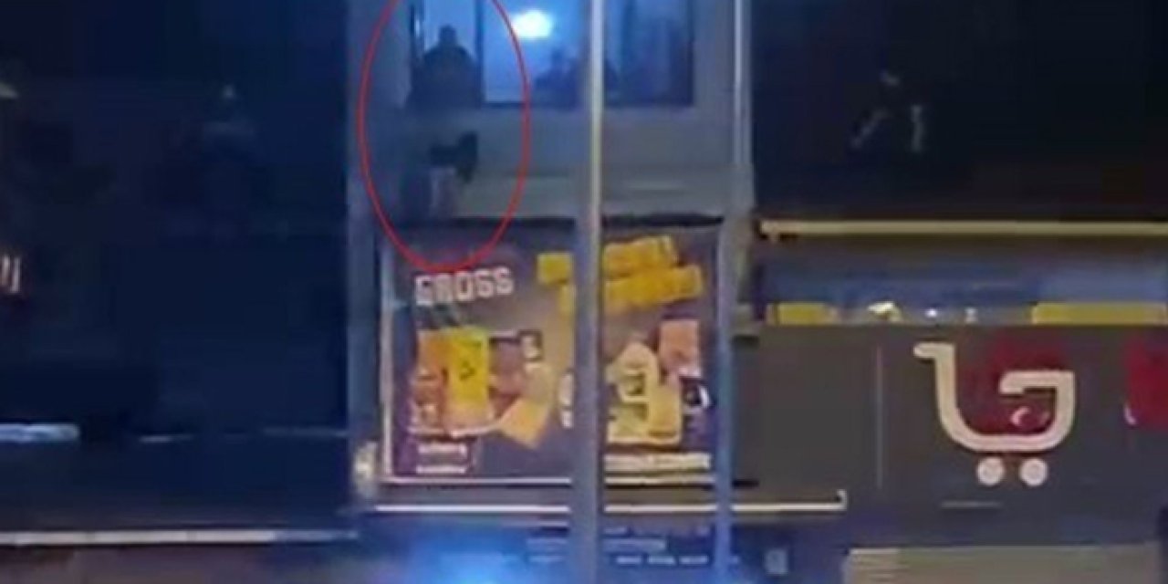 Komşusunu darp edip pencereden attı!