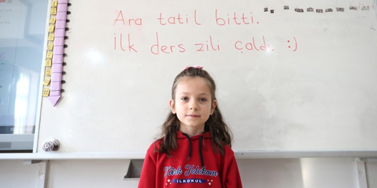 Ara tatil bitti, öğrenciler yeniden sıralarına döndü