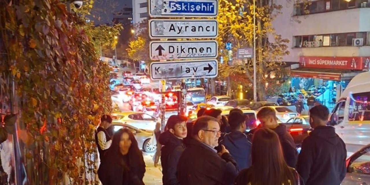 Kızılay’daki yön tabelasında başlayan tartışma bıçaklı saldırıya dönüştü