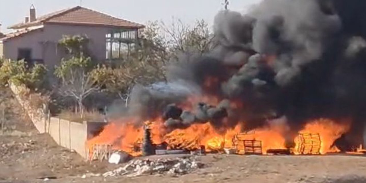 Kırşehir’de korkutan yangın: Tesadüfen fark edildi