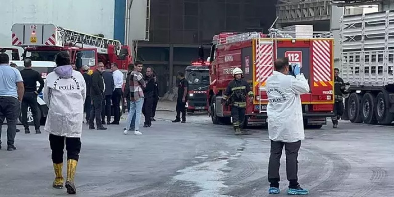 Konya sanayi bölgesinde panik: Un fabrikasında patlama