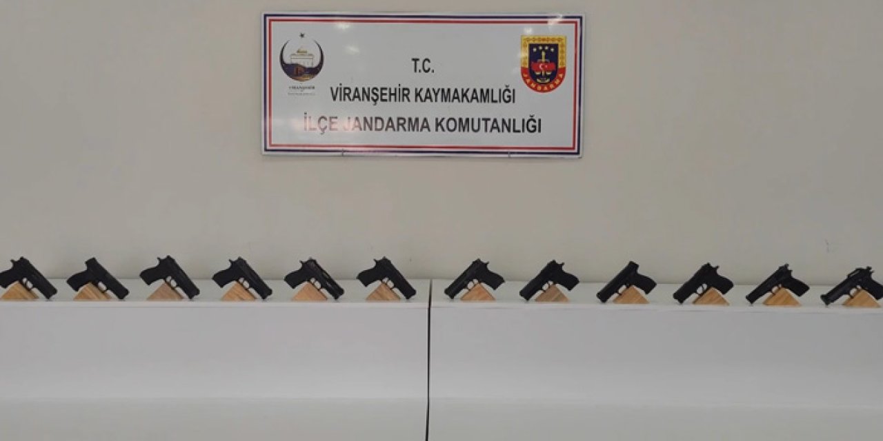 Viranşehir’de gizli mühimmat düzeni deşifre edildi: Çamaşır makinesinden 12 tabanca çıktı