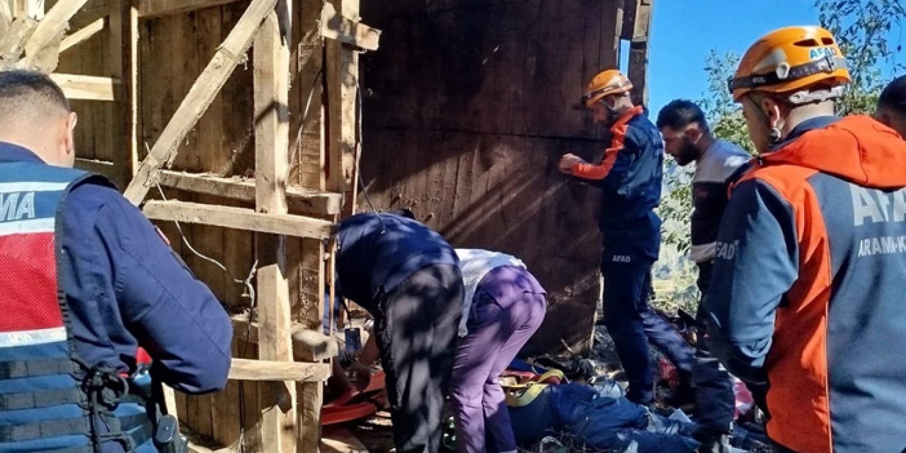 Rize’de trajik kaza: Ahşap yapı devrildi, 2 ölü 1 yaralı