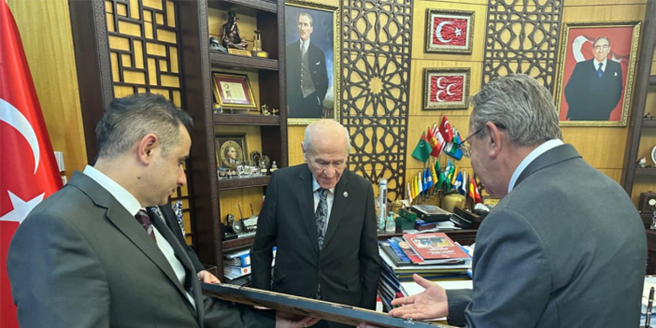 MHP lideri Bahçeli, Uluslararası Kafkas Derneği heyetini kabul etti