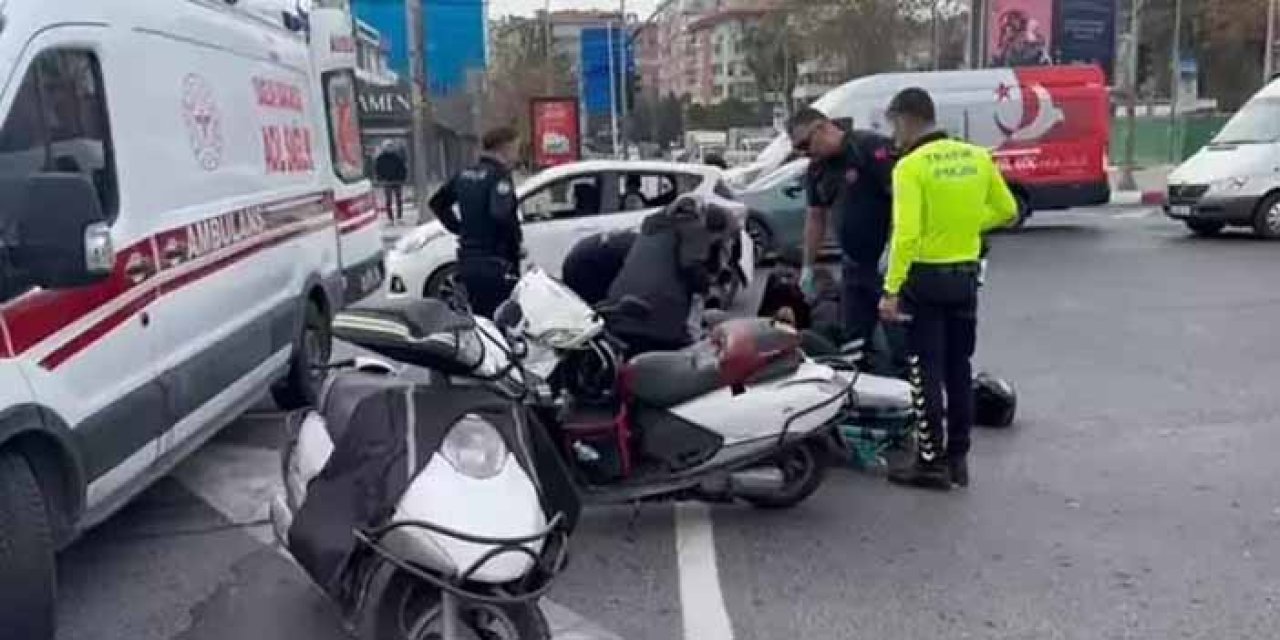 Fatih'te meydana gelen kazada motosiklet sürücüsü yaralandı