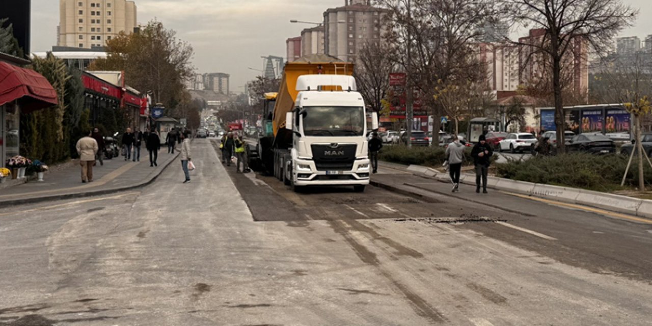 Çayyolu’nda tekrarlanan asfalt çalışması tartışma yarattı