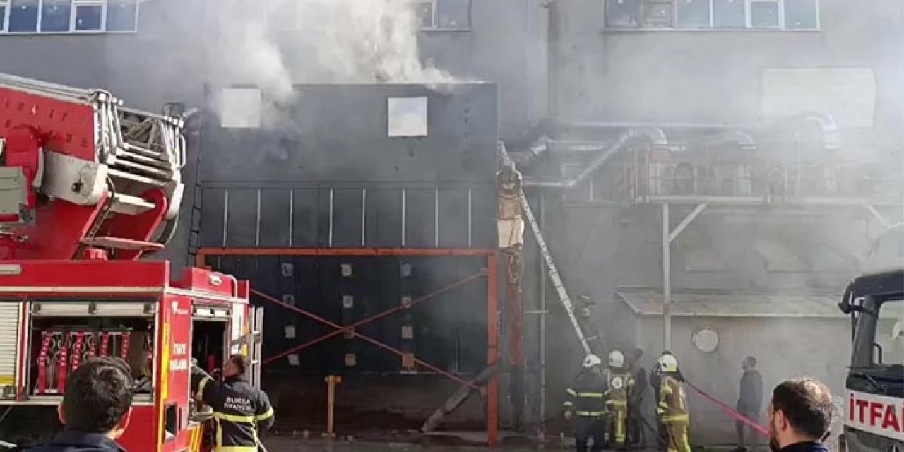 Mobilya fabrikasında yangın