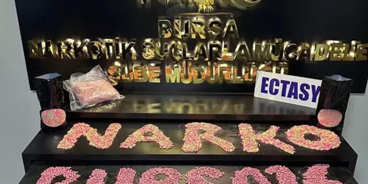 Bursa’da büyük uyuşturucu darbesi: 20 bin hap ele geçirildi