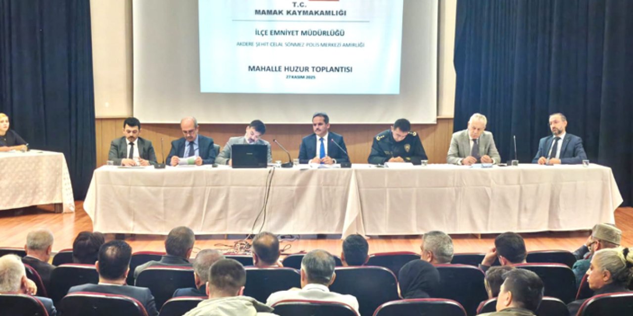 Mamak’ta 6. mahalle huzur toplantısı düzenlendi