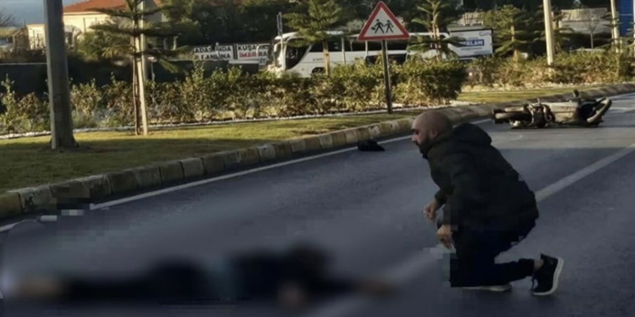 Kuşadası’nda Motosiklet Kazası: 1 Ölü, 1 Ağır Yaralı