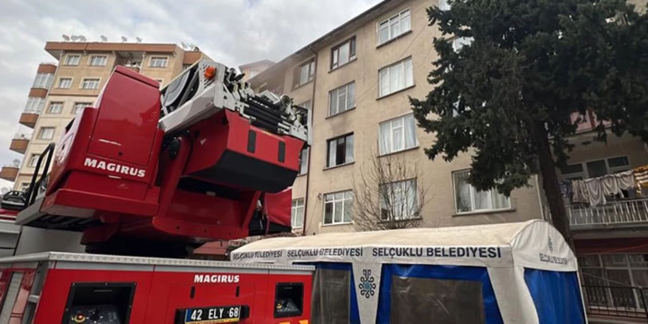 Konya’da 5 katlı binada kombi patladı: 1 kişi dumandan etkilendi