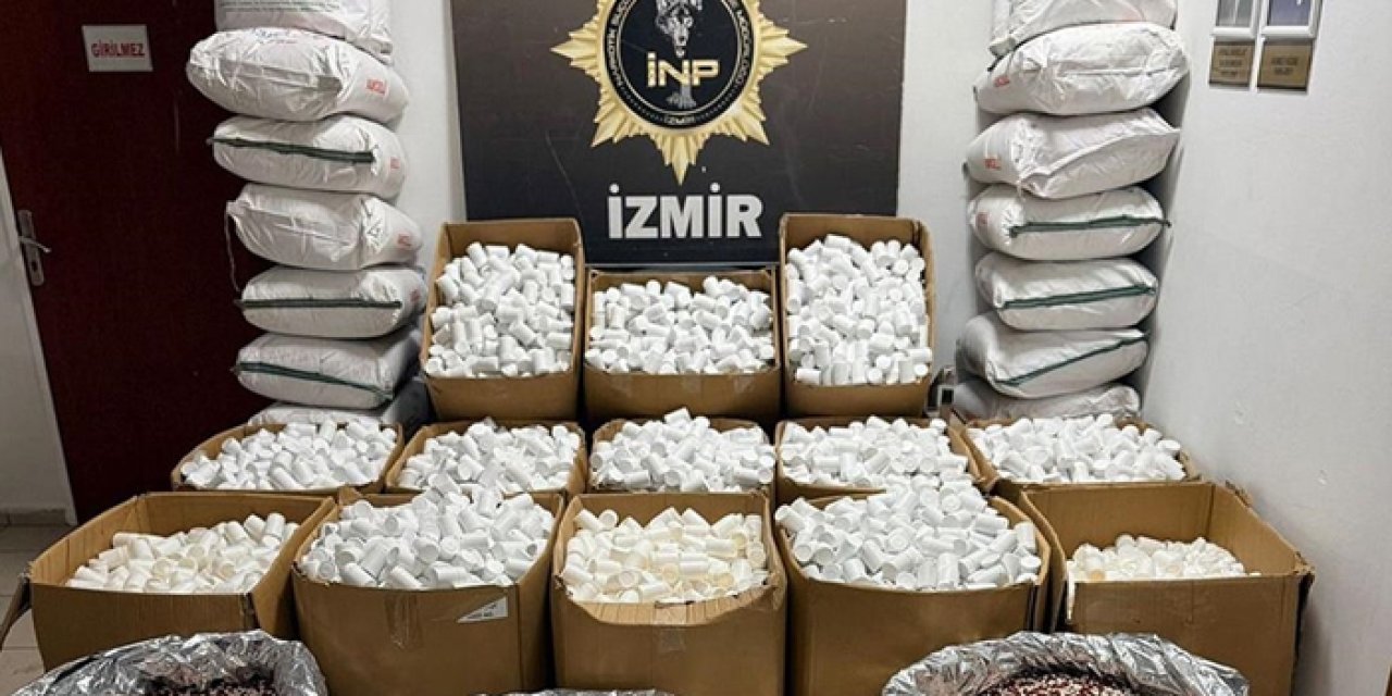 İzmir’de rekor miktarda uyuşturucu hap yakalandı