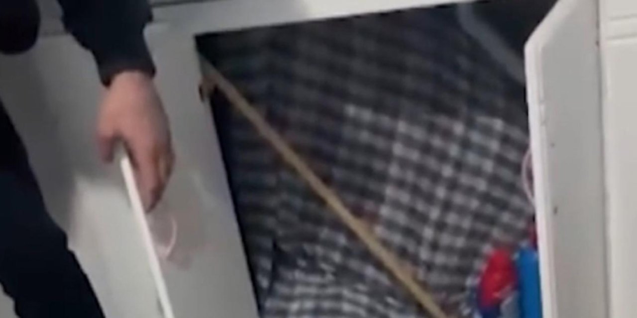 Mutfak dolabında saklanan hükümlü operasyonda yakalandı