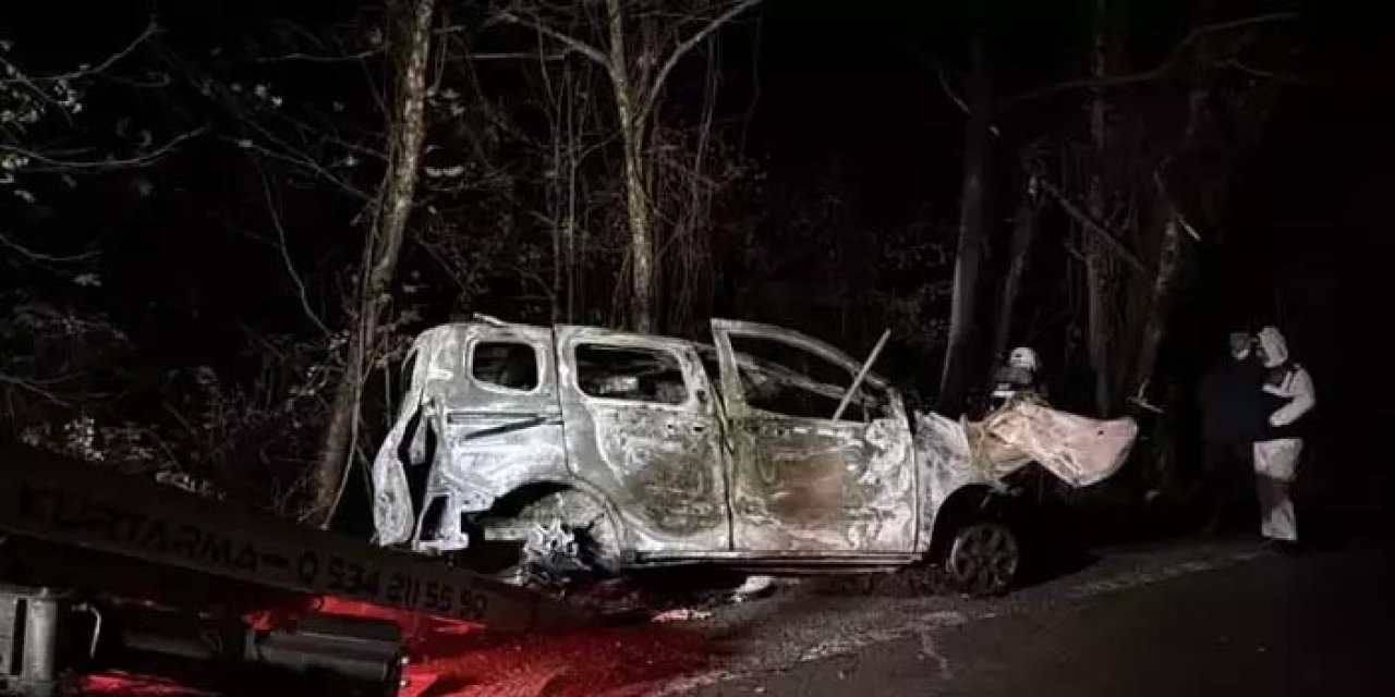 Safranbolu’da dehşet kaza: Sürücü yanarak öldü