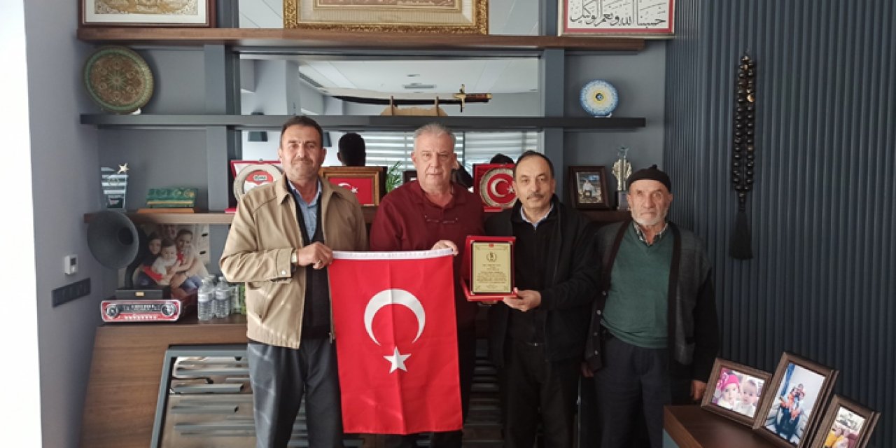 Çubuk Terör Mağdurları Derneği'nden, Onur Fiber firmasına teşekkür ziyareti