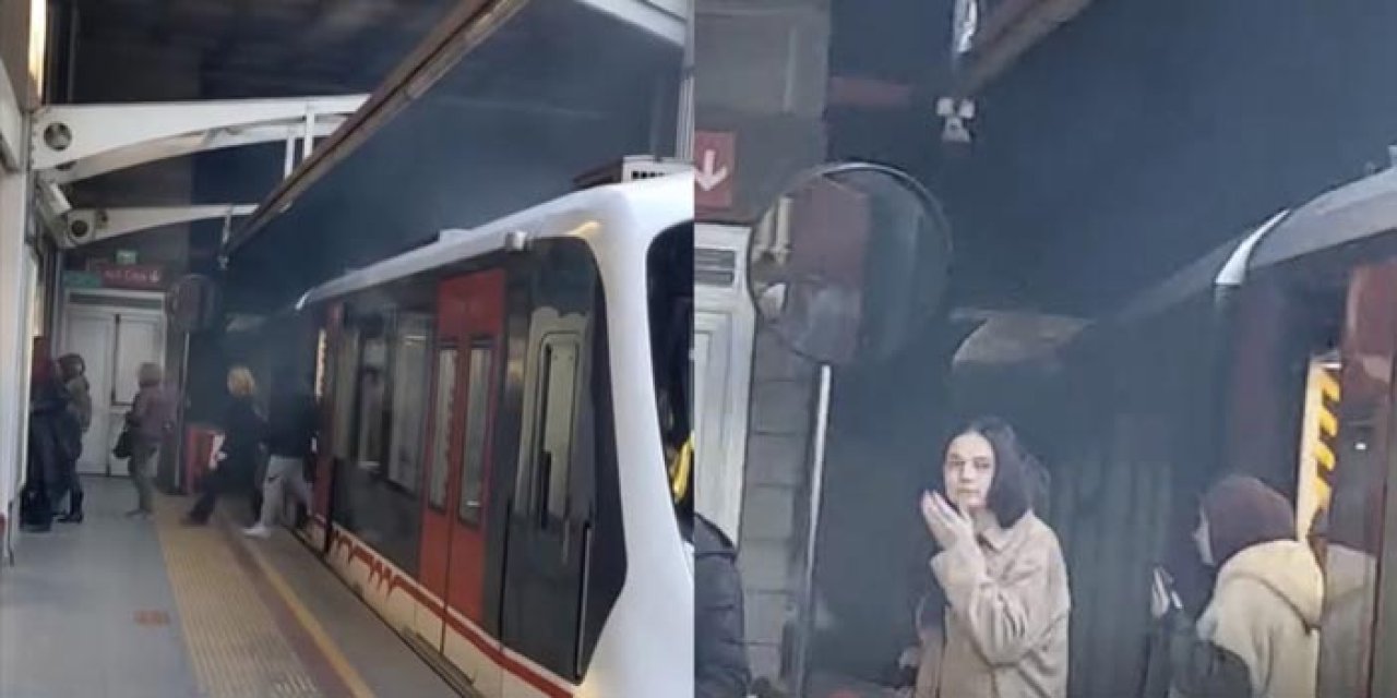Metroda panik: Vagon raydan çıktı, seferler durdu