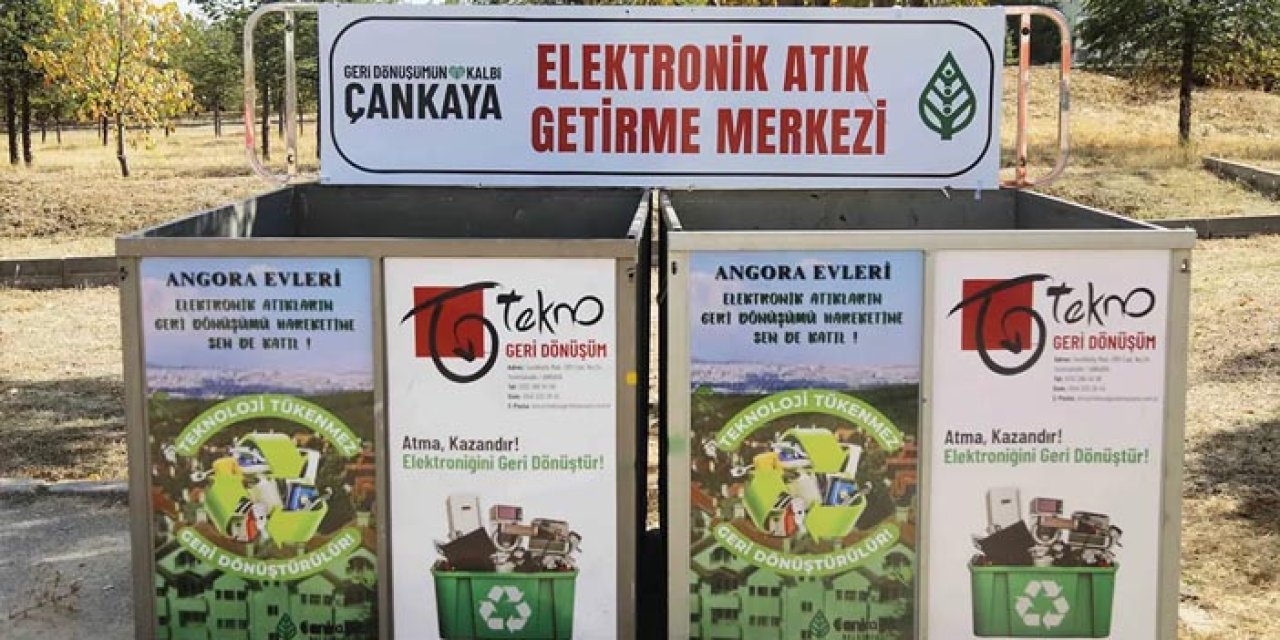 Çankaya’dan çevre hamlesi: 6 ayda 30 bin ton elektronik atık geri dönüştürüldü