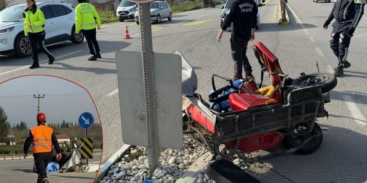 Manisa’da feci kaza: Elektrikli bisiklet sürücüsü hayatını kaybetti
