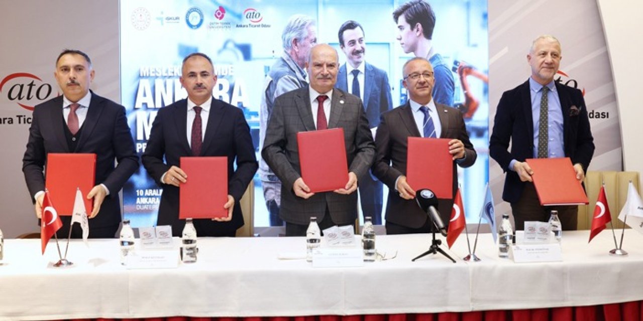 Ankara’da mesleki eğitim için yeni iş birliği protokolü imzalandı