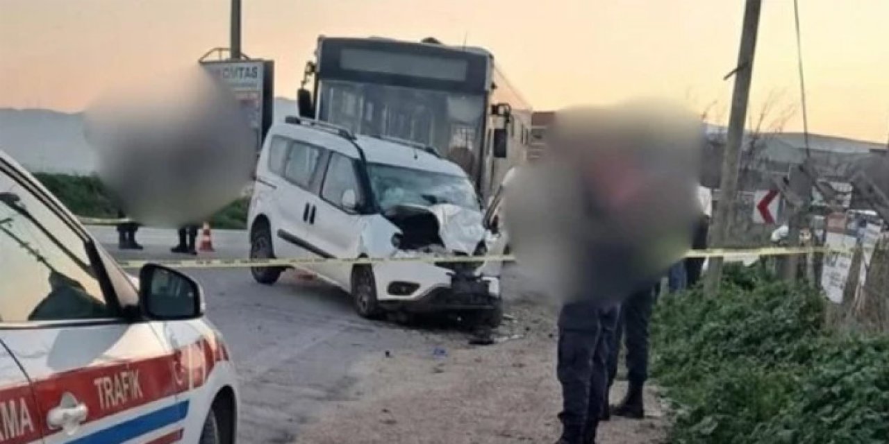İzmir’de Otobüs–Hafif Ticari Araç Kazası: 1 Ölü, 2 Yaralı