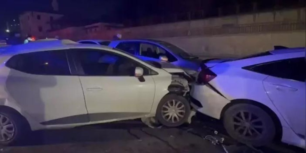 Çekmeköy’de zincirleme kaza: 7 araç, 7 yaralı