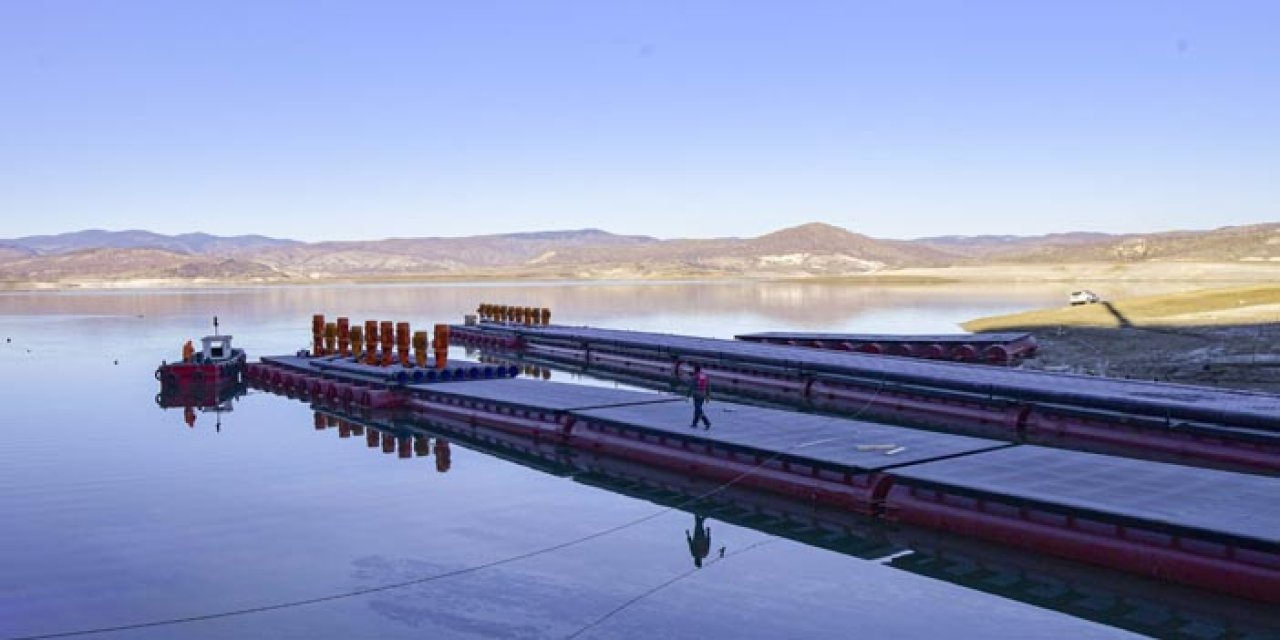 Çamlıdere’de 110 milyon metreküp su Başkent’e kazandırılıyor