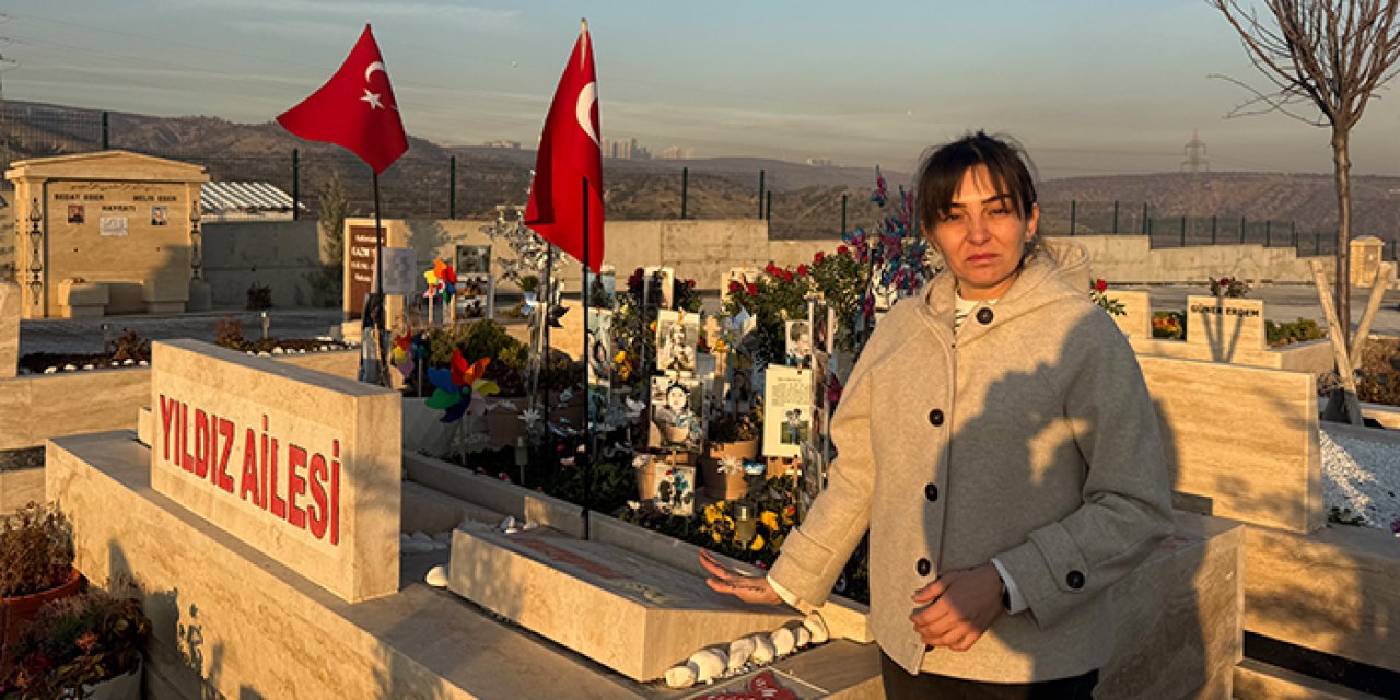 Ankara'da acılı anne çocuklarının mezarını bahçeye çevirdi