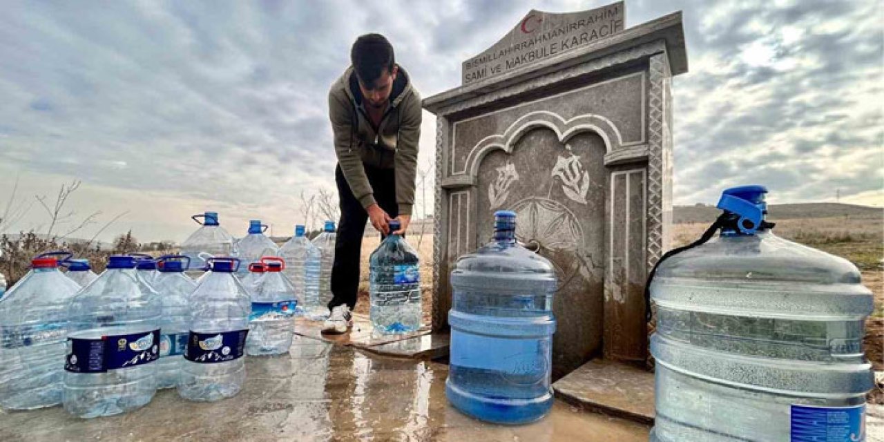 İki gündür musluklar kuru: Sincan’da vatandaşlar çareyi çeşmede buldu