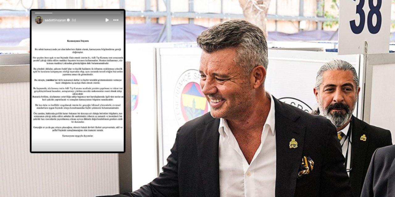 Sadettin Saran'dan test çıkışı: "Hayatımda görmedim"
