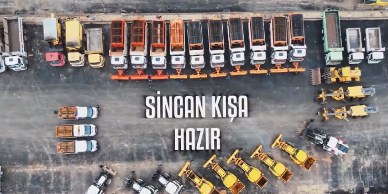 Sincan Belediyesi kış şartlarına hazır olduğunu duyurdu