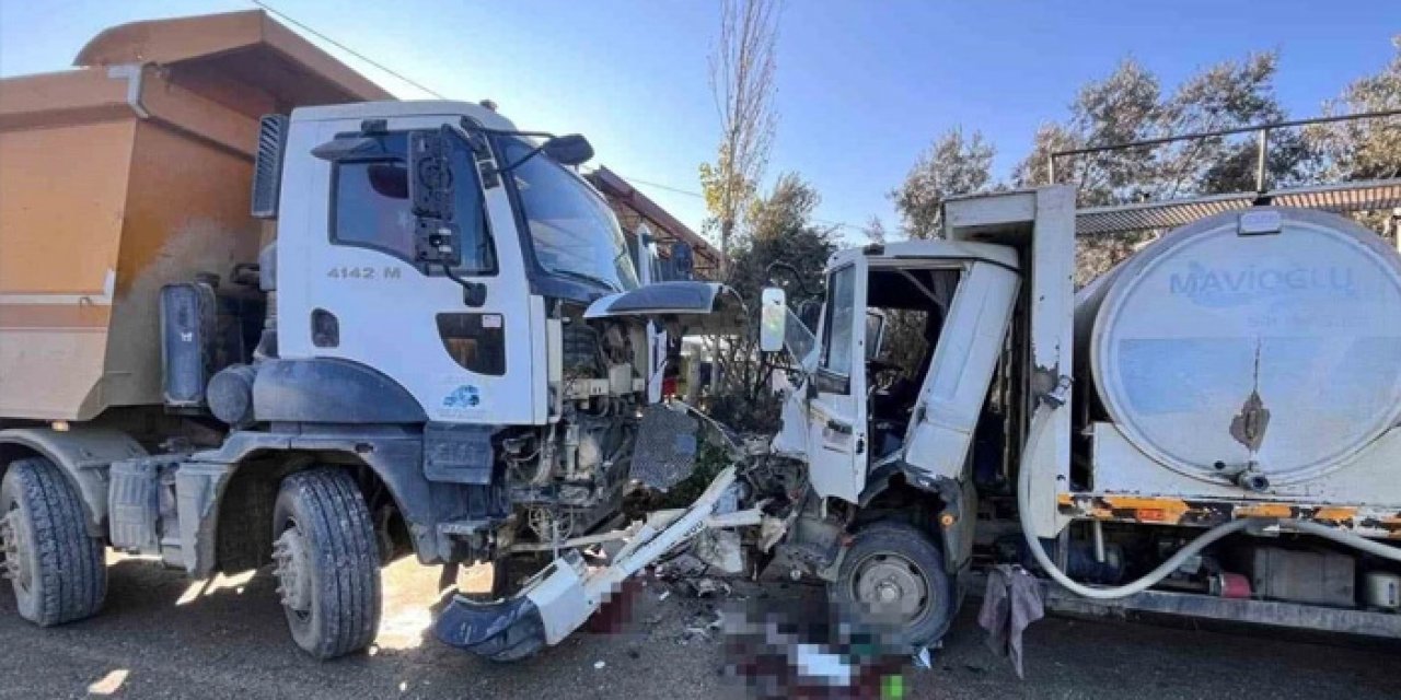 İzmir’de kamyon ile kamyonet çarpıştı: 1 yaralı