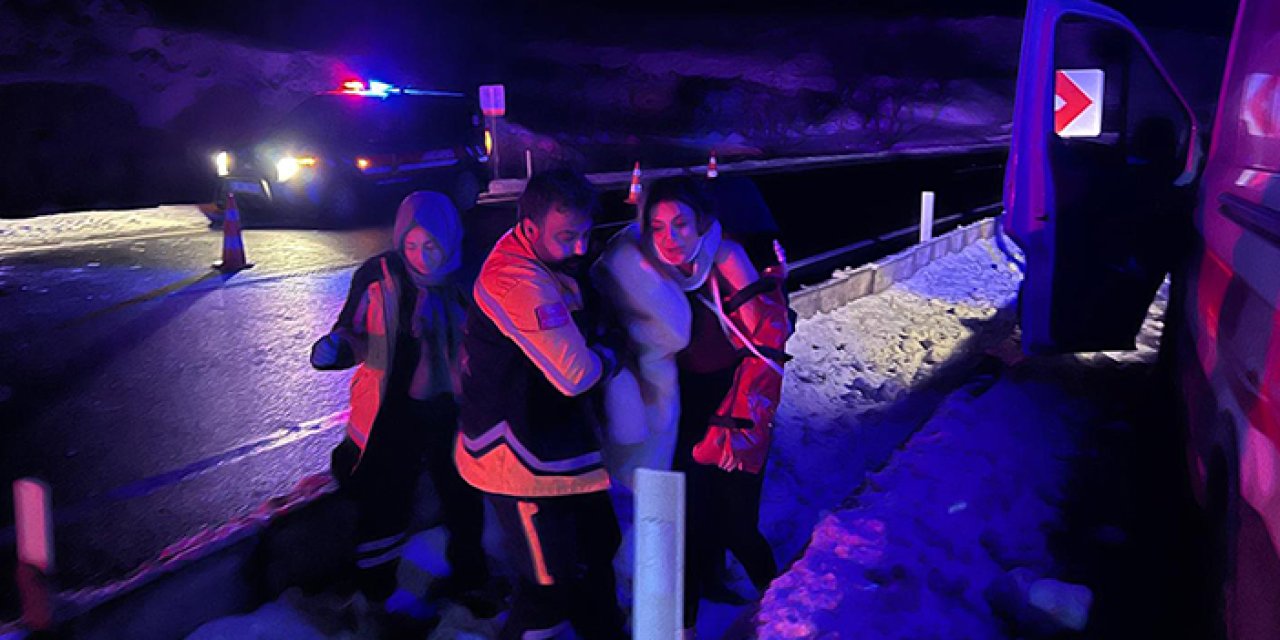 Nevşehir’de otomobil bir anda tarlaya savruldu