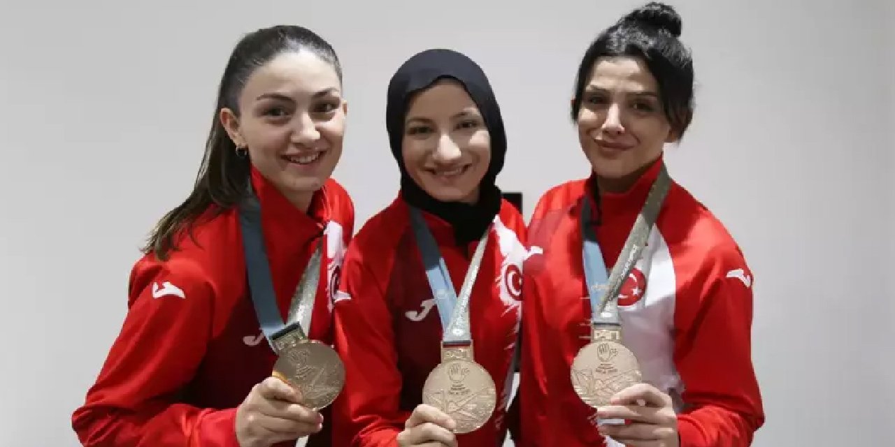 Sincan’da yaşayan olimpiyat üçüncüsü Zeynep Nur Agin’den Kaymakam’a ziyaret