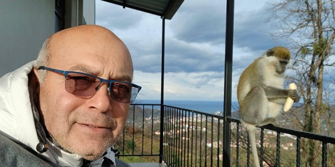 Giresun’da bahçede sürpriz misafir